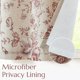 thumbnail image 4 of Cortina de Valance Jinchan Floral de Lino 45 cm Rojo sobre Beige, 4 of 8