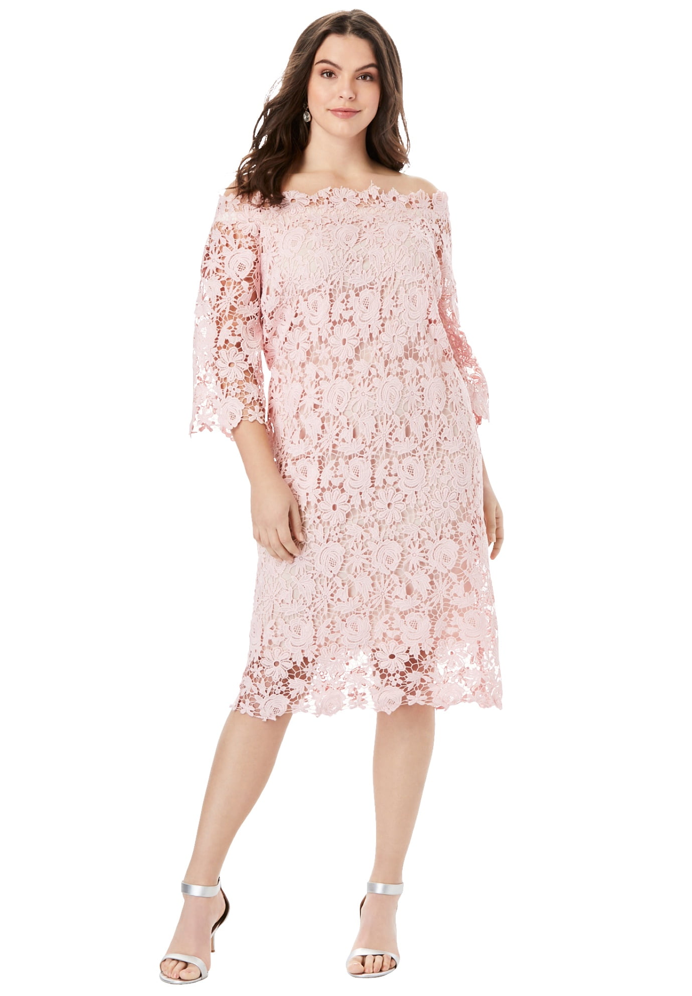 blush plus size gown