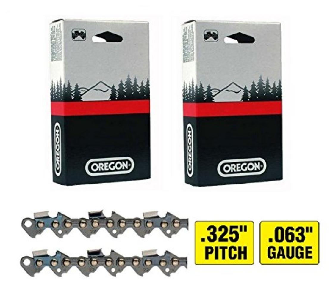 2 Pack 20" Chainsaw Chain .325 .063 81 DL Replaces Oregon 22LPX081G 26RS81