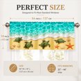 thumbnail image 4 of AshasdS Beach Turtle Window Valance Ocean Theme Curtain Valance Coastal Style Decorative Kitchen Window Treatment Home Decor, 4 of 5