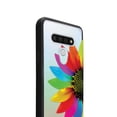 thumbnail image 3 of FINCIBO Slim TPU Bumper + Clear Hard Back Cover for LG Stylo 6 6.8" 2020, Clear Colorful Sunflower, 3 of 6