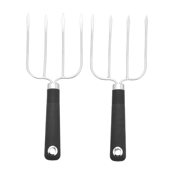 2Pcs Meat Fork,Poultry Roast Forks,Roast Chicken Forks with Slip Grip,Turkey Forks,for BBQ & Thanksgiving Pros