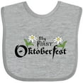 thumbnail image 3 of Inktastic My First Oktoberfest with Edelweiss Flowers Boys or Girls Baby Bib, 3 of 4