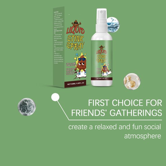 Fart Spray Prank, 50ml Campus Party Funny Gadget with Stinky Novelty Scent for Jokes and Gags, 2pcs
