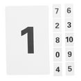 thumbnail image 6 of Hemoton 11pcs Plastic Number Card Set 1-10 Table Numbers Plastic Table Numbers Table Numbers Place Cards Rectangle Plastic Numbered Tags, 6 of 8
