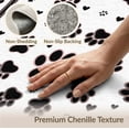 thumbnail image 6 of ODIKA Symmetrical Feline Border Whimsical Kitten Tracks Round Print Refined Structured for Home Office, Hallway, Laundry Room, Non-Slip Chair-Friendly, 6 of 7