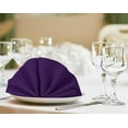 thumbnail image 4 of [24 Pack, Purple] Cloth Napkins 17x17 Inches, 100% Polyester Hemmed Edges, Washable and Reusable Ideal for Parties, Weddings and Dinners, 4 of 6