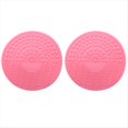thumbnail image 1 of 2X Cepillo de Maquillaje de Silicona Limpiador Cepillo de Almohadilla de Limpieza Depurador de Lavado Herramientas Limpiador de Maquillaje Cosmético Rosado, 1 of 5