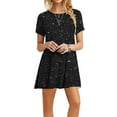 thumbnail image 2 of IROINNID Summer Dresses for Women 2024, Plus Size Women Casual Outfits Short Dresses with Round Neck and Short Sleeve Summer Ruffled Dresses, 2 of 6