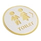 thumbnail image 5 of Letrero de baño acrílico Letreros para puerta de baño Letrero de baño Decoración para Estilo D, 5 of 9