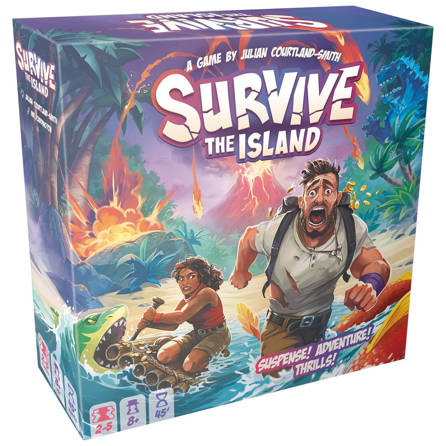 Asmodee - Zygomatic - Survive The Island - Jeu de Société Idéal pour s'Amuser en Famille - 2 à 5 Joueurs - À partir de 8 ans - Anglais