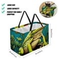 thumbnail image 2 of Frog Reusable Foldable Large Capacity Oxford Cloth Storage Basket Shopping Bag Laundry Basket, 2 of 7