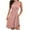 Pink, variant on Womens Dresses Crewneck Summer Mini Dress Flowy Black Plain Sleeveless 2026 Cami Dresses for Women