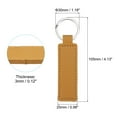 thumbnail image 2 of 4" PU Sublimation Keychain Blanks, Leather Key Fob with Rings for DIY Craft Car Key, Brown, 6 Pack, 2 of 6