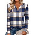 thumbnail image 3 of Zeagoo Womens Tops Long Sleeve V Neck Tee Shirts Dressy Casual Clothes Business Work Blouse, 3 of 6