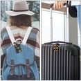 thumbnail image 5 of Square 2Pack PU Leather Starfish Cruise Luggage Tag with Privacy Cover and Name ID Tag for Travel Handbags Backpacks Luggage Tags, 5 of 6