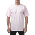 thumbnail image 2 of Pro Club Men's 3-Pack Heavyweight Cotton Short Sleeve Crew Neck T-Shirt, Pink, 2X-Large, 2 of 5