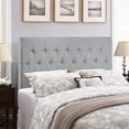 thumbnail image 1 of Modway MOD-5202- Clique Tufted Button Diamond Pattern Linen Fabric Upholstered Queen Headboard in Gray, 1 of 4