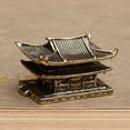 thumbnail image 5 of PTOOTP Vintage Chinese Zen Statue Golden Figurine Decorative Desktop Ornament for Home and Office Decor, 5 of 5
