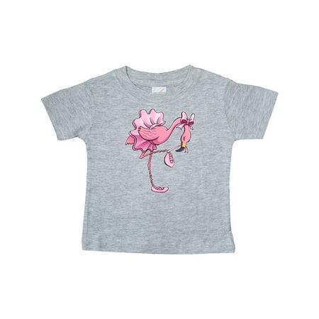 

Inktastic Flamingo Ballerina in Tutu and Ballet Toe Shoes Gift Baby Boy or Baby Girl T-Shirt