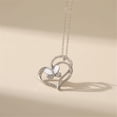thumbnail image 6 of FENGGHAO Silver Heart Butterfly Necklace for Mom Love Pendant Alloy Zircon Jewelry Mothers Day Birthday Gift for Women 18 Inch Chain, 6 of 7