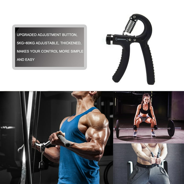 Alloet Hand Grip Patient Wrist Gripper for Rehabilitation Training No Count Blacck
