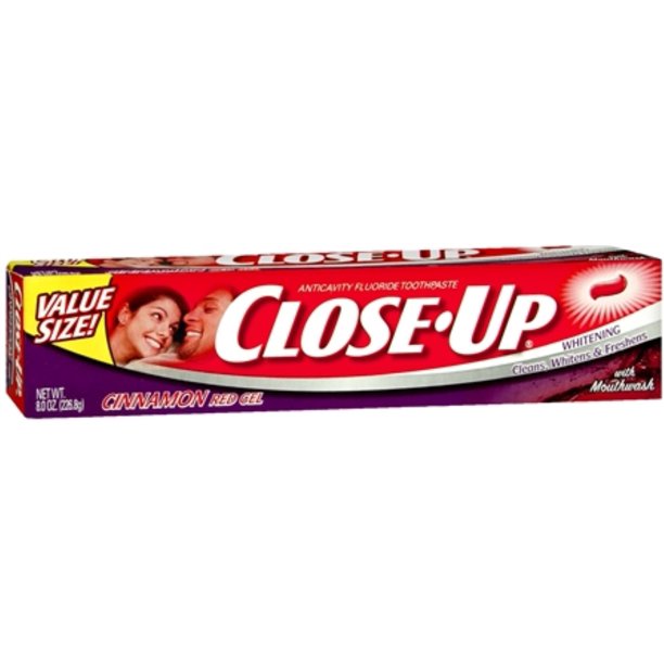 CloseUp Toothpaste Gel Cinnamon Red 8 oz (Pack of 4)