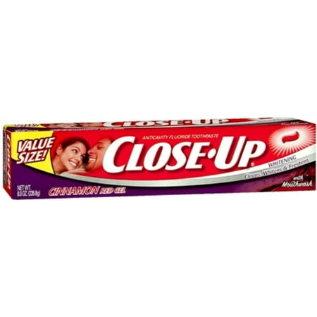 Close-Up Toothpaste Gel Cinnamon Red 8 oz (Pack of