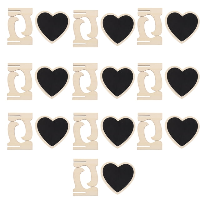 Weiweiguan 10pcs Mini Chalkboards Desktop Message Boards Decorative Wedding Adornments