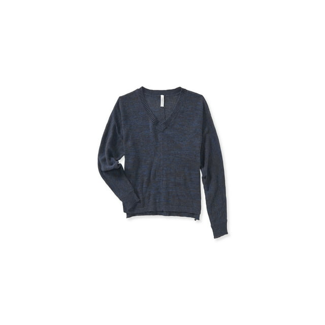 Aeropostale Chandail Col en V Dolman pour Femmes, Bleu, Juniors, Petit