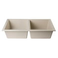 thumbnail image 6 of ALFI brand AB3420UM-B Biscuit 34" Undermount Double Bowl Granite Composite Kitchen Sink, 6 of 10
