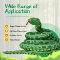 thumbnail image 6 of LYINGF 149" Giant Lifelike Snake Plush Toy - Extra Long Curved Stuffed Animal for Boys/Girls Birthday Decor, Realistic Jumbo Reptile Room Decoration, 6 of 6