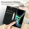 thumbnail image 3 of for Samsung Galaxy A53 5G Wallet Case, Magnetic PU Leather Flip Folio Wallet Case with Card Holder Slot Kickstand Slim Protective Phone Cover for Samsung Galaxy A53 (Black), 3 of 14
