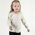 thumbnail image 5 of Dyfzdhu Kids Boys Girls Autumn Cardigan Knitted Solid Color Button-down Sweater Coat, 5 of 7