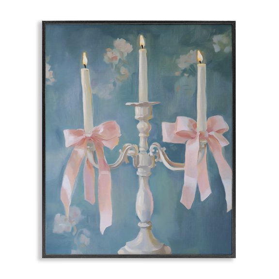 Stupell Industries Elegant Coquette Candelabra Black Framed Giclee Art, design by The Prints Vibe