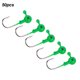 thumbnail image 4 of 50 Uds anzuelo afilador señuelo de pesca suave cebo luminoso accesorio verde, 4 of 8