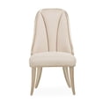 thumbnail image 2 of Michael Amini Villa Cherie Wood & Fabric Dining Side Chair - Caramel (Set of 2), 2 of 12