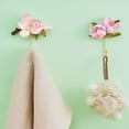 thumbnail image 5 of ABPETE 3 Pcs Resin Flower Wall Hooks Creative Flower Wall Mounted Hooks for Hanging Coat Hat Towel Bag Key Hooks Living Room Bathroom Vintage Wall Decor, 5 of 10