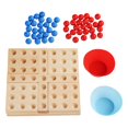 thumbnail image 4 of Juego de mesa clásico Gobang para 2 jugadores, juego de entrenamiento de inteligencia para , juego de tablero de ajedrez de viaje portátil hecho Baoblaze Rompecabezas Gobang, 4 of 8