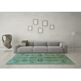 thumbnail image 3 of Ahgly Company Indoor Rectangle Oriental Light Blue Industrial Area Rugs, 7' x 10', 3 of 4
