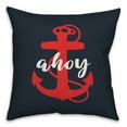 thumbnail image 2 of Creative Products Ahoy Anchor 16x16 Spun Poly Pillow, 2 of 3
