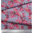 thumbnail image 2 of Soimoi Poly Georgette Fabric Wildflower Floral Print Sewing Fabric Yard 42 Inch Wide, 2 of 3