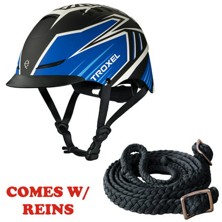 Sml Troxel Dialfit Low Profile Matte Horse Riding Helmet Blue Raptor W/ (Best Horse Riding Helmet Camera)