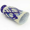 thumbnail image 3 of GlassOfVenice Murano Glass Silver Vase - Blue Web, 3 of 6