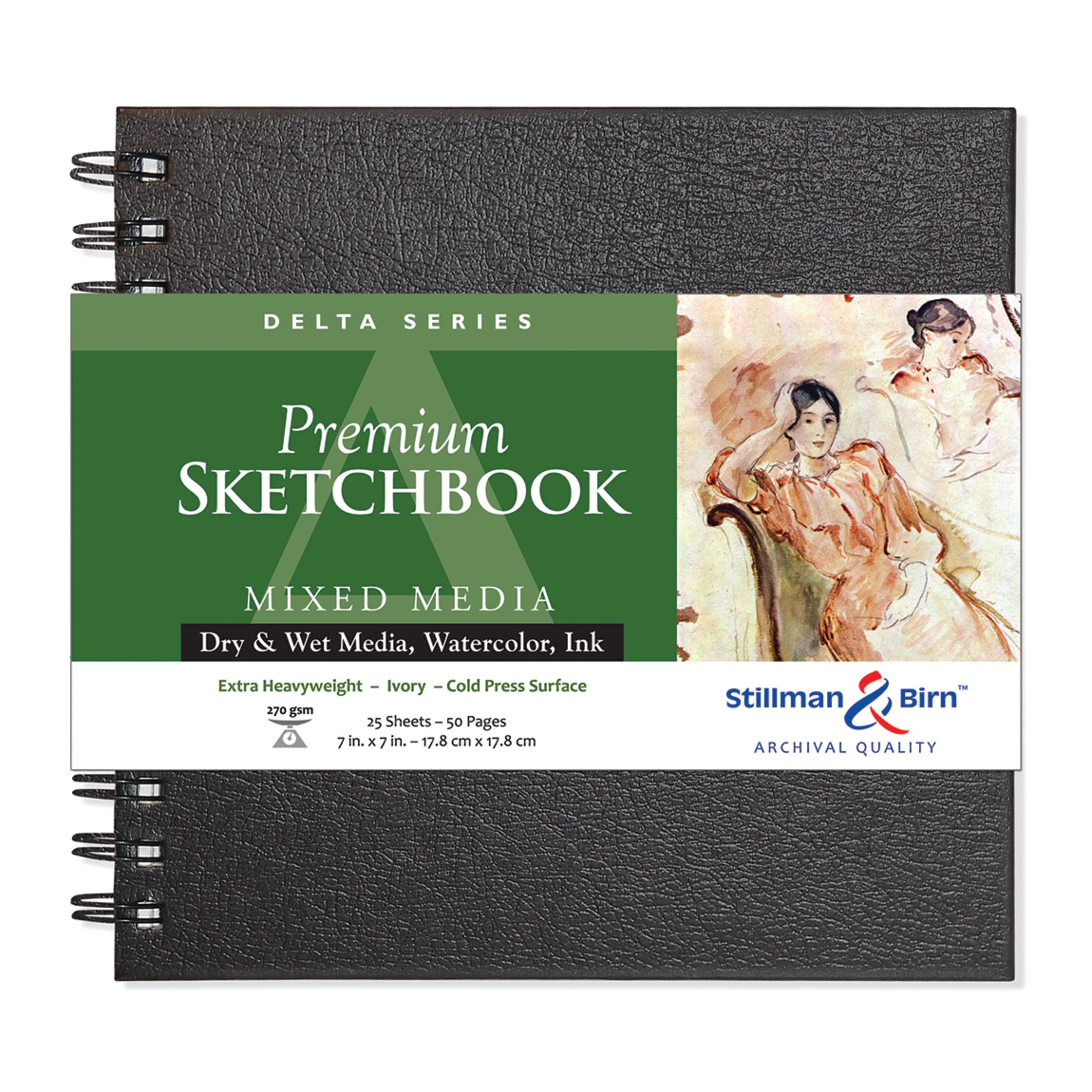 Stillman & Birn Delta Series Premium Hard-Bound Sketchbook, 7' x 7'