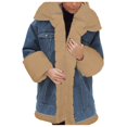thumbnail image 2 of Vedolay Women Coats Plus Size Open Front Jacket Long Sleeve Leopard Print Coat Outerwear Khaki,L, 2 of 4
