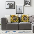 thumbnail image 2 of nygtbtfer Square Cushion with with Motivational Words Decorative Sofa Bed Home Pillow White, 2 of 7