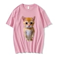 thumbnail image 1 of Camisetas de manga corta para hombre y mujer, ropa de calle de gran tamaño con estampado de El Gato, Meme, triste, Gato llanto, Munchkin, Kitty, a la moda xuanjing  unisex, 1 of 2