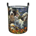 thumbnail image 1 of Fotbe Sunflower Field Spotted Dog Cesto de Ropa con Asas, Cesto Impermeable de Gran Capacidad, Bolsa de Lavado para Dormitorio, Cesto de Ropa con Ruedas y Asas-Small, 1 of 6