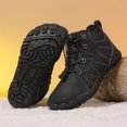 thumbnail image 4 of Botines Con Forro Cálido Altos Zapatos para Descalzos Botas Cortas A Prueba Nieve Invierno Ligeras Impermeables Antideslizantes Viajes Al Aire Libre, 4 of 9